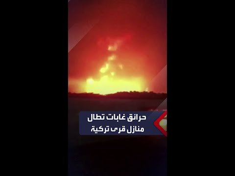 حرائق غابات مستعرة في تركيا تطال 6 قرى بمقاطعة جاناكالي