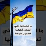 ما الضمانات التي تسعى أوكرانيا للحصول عليها؟